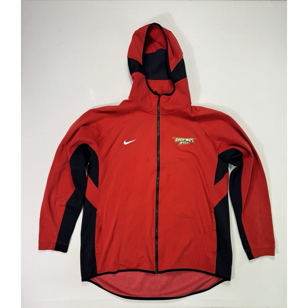 Nike Showtime Dri-FIT Full Zip Hoodie Red CQ0306-657 Mens XL Chestnut Hill Logo